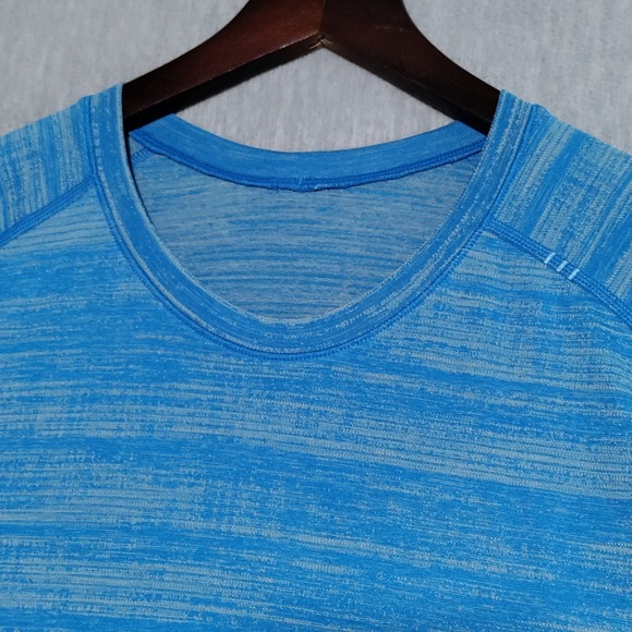 Lululemon Metal Vent Tech 2.0 Shirt Mens XL Static Storm Stripe Athletic Tee - Picture 7 of 15